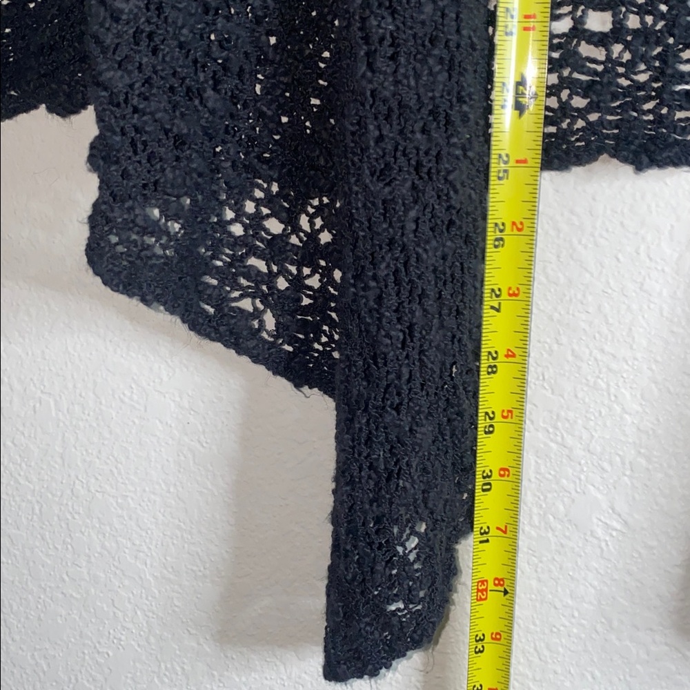 🪼Soft Surroundings Charcoal Grey Knitted high low Cardigan! - Picture 8 of 10